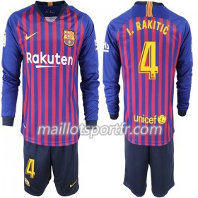Maillot de Foot Barcelone I. Rakitic 4 Enfant Domicile 2018/19 ML